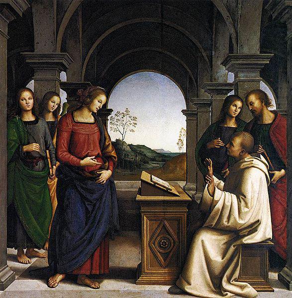 Pietro Perugino The Vision of St Bernard oil painting picture